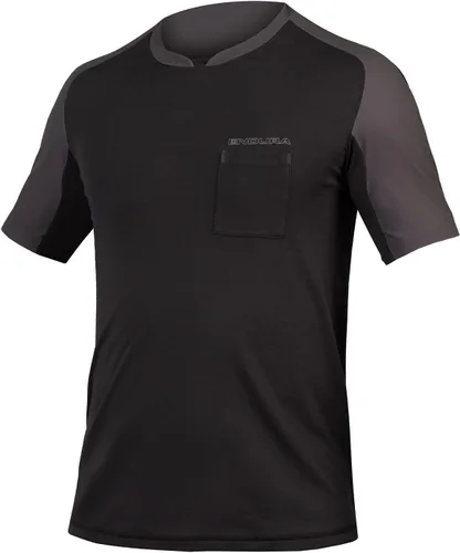 Vista 9 de Endura GV500 Foyle Gravel Cycling Tech T para hombre Berenjena