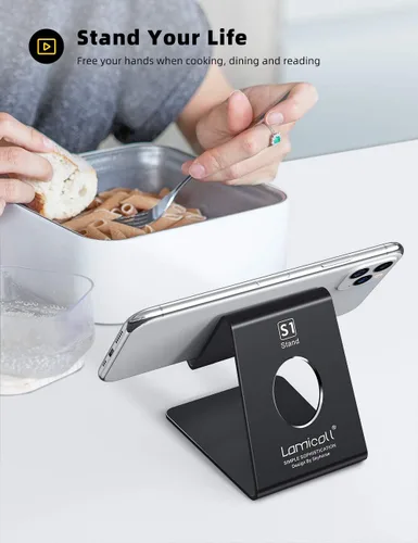 Vista 6 de Lamicall Soporte para teléfono celular y soporte impermeable para teléfono de ducha