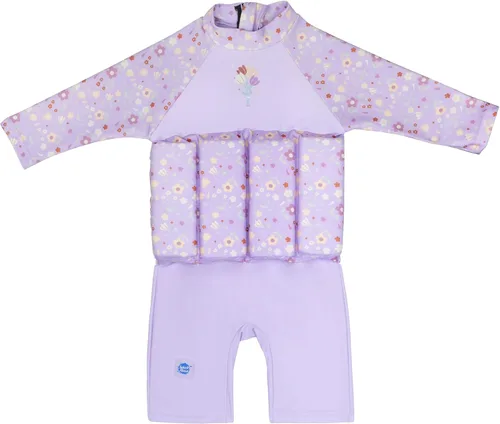 Vista 4 de Splash About Traje de flotador con mangas para bebés y niños pequeños que aprenden a nadar Apple Daisy