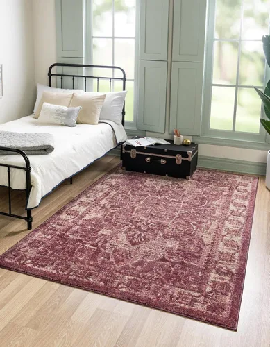 Vista 47 de Unique Loom colección Isabella - Alfombra de área Adjani (2 x 3 pies 1 pulgada, rectángulo, verde/ marfil)
