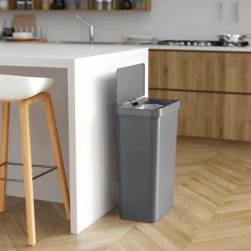 Vista 3 de iTouchless Prime - Cubo de basura con sensor de 13.2 galones, delgado y ahorra espacio, construcción duradera a prueba de abolladuras, contenedor