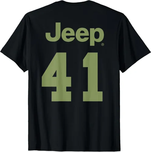 Vista 3 de Jeep Camiseta con estampado de estrella (parte delanteratrasera), Negro, S