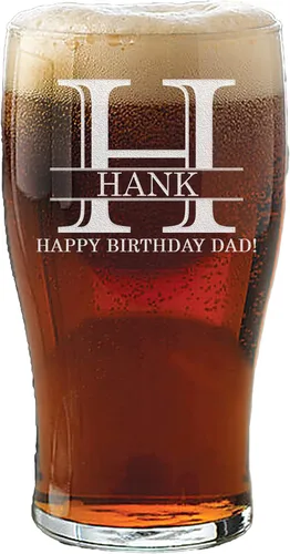 Vista 24 de Vaso de cerveza grabado personalizado de 16 onzas, regalos de Navidad grabados personalizados para hombres, regalos de cumpleaños para papá, regalos