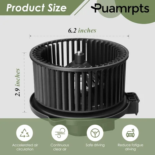 Vista 7 de Motor soplador de calentador de CA compatible con vehículos Subaru, Forester 2014-2018, Impreza 2012-2016, WRX 2015-2021 - Reemplazar # 72223-FJ001