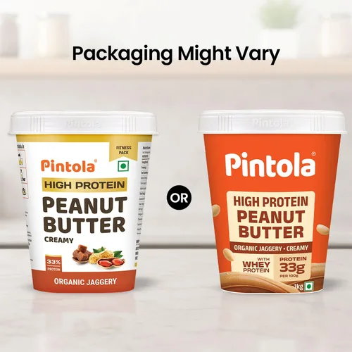 Vista 3 de Pintola Mantequilla de maní ALTA Proteína (Organic Jagggery) (Cremosa, 2.2 lbs)