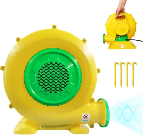 Vista 8 de Soplador de Aire, Soplador de Casa de Rebote de 950W 1.25HP, Ventilador de Bomba Portátil Perfecto para Castillo Hinchable, Saltarín, Tobogán
