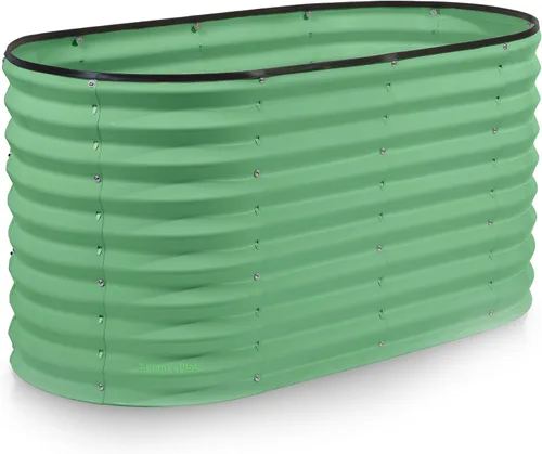Vista 19 de Plant & Plot Camas de jardín elevadas galvanizadas para exteriores/ Jardinera elevada de 4 x 2 x 2 pies para jardinería, verduras, flores, caja