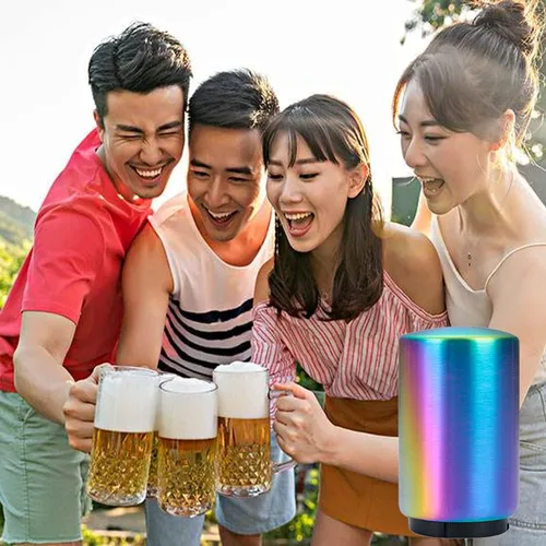 Vista 5 de Abrebotellas de cerveza automático magnético multicolor de acero inoxidable con captador