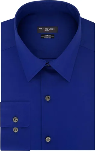 Vista 3 de Van Heusen Camisa de vestir para hombre Slim Fit Flex Cuello Elástico Sólido
