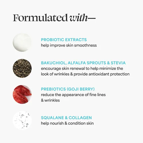 Vista 4 de TULA Gotas de tratamiento de arrugas para el cuidado de la piel, suero alternativo al retinol, antienvejecimiento, minimiza las arrugas, contiene