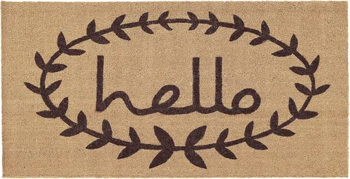 Vista 4 de Calloway Mills 121812034 Calico Hello Felpudo 20" x 34