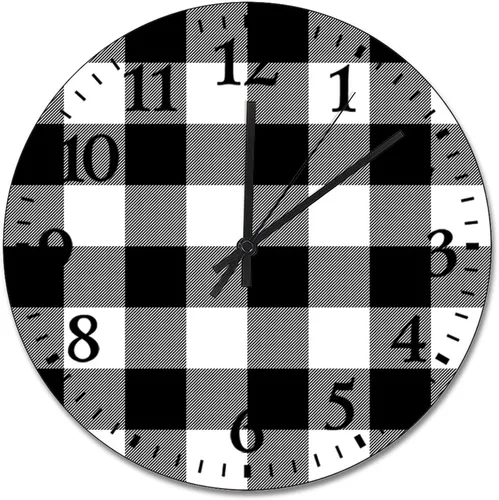 Vista 13 de ArogGeld Reloj de pared de 12 horas con formato de hora militar, de madera, grande, de 10 pulgadas, silencioso, sin tictac, funciona