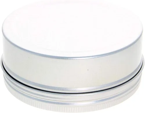 Vista 2 de Othmro Latas redondas de metal de 8.3 onzas, latas de aluminio, contenedores recargables de 8.5 fl oz, botellas de lata con tapa de tornillo