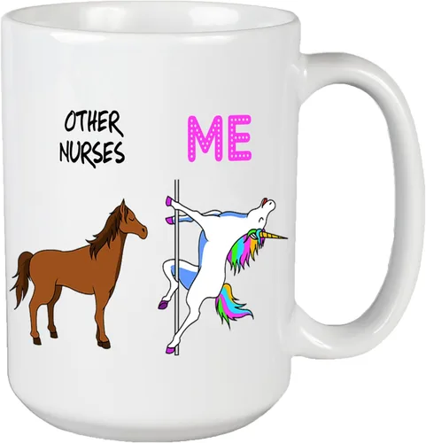 Vista 15 de Exfoliantes de café y guantes de goma #Nurselife, taza de café impresa para enfermera, regalo para enfermera (diseño 1, 11 onzas)