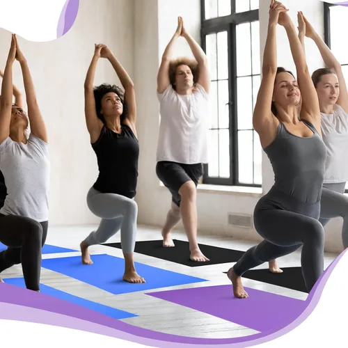 Vista 3 de Amylove 12 alfombrillas de yoga a granel de 68 x 24 x 0.12 pulgadas, antideslizantes, para mujeres y hombres, entrenamiento en casa, gimnasio, yoga