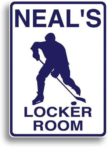 Vista 3 de Letrero de hockey - Personalizado con tu nombre