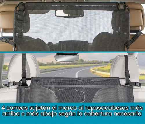 Vista 5 de High Road Barrera para perros de asiento delantero para automóvil, camión