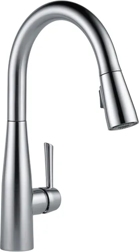Vista 19 de Delta 9113TV-AR-DST Essa - Grifo de cocina, VoiceIQ, acero inoxidable ártico