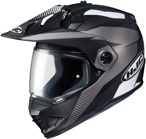 Vista 6 de Casco de motocicleta off-road HJC DS-X1 Synergy con protector HJ-27 Pinlock, aprobado por DOT (MC3HSF, XS)