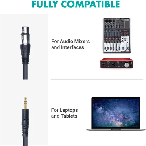 Vista 6 de Movo Kit de grabación de podcast para teléfonos inteligentes, paquete de 2 micrófonos de condensador, 2 soportes de micrófono de escritorio, 2