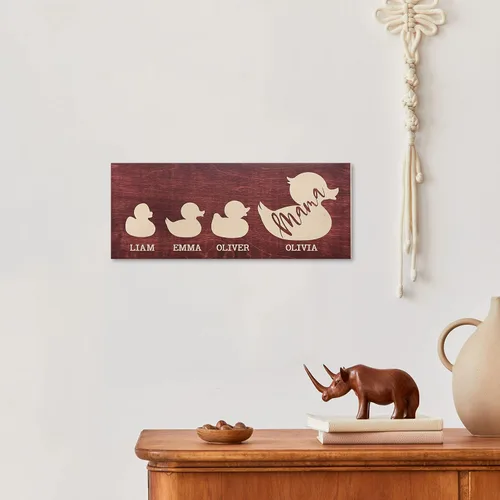 Vista 7 de Regalos para mamá, letrero personalizado con nombres de niños 4 colores de madera, 2 tamaños opcionales Regalos personalizados para el día