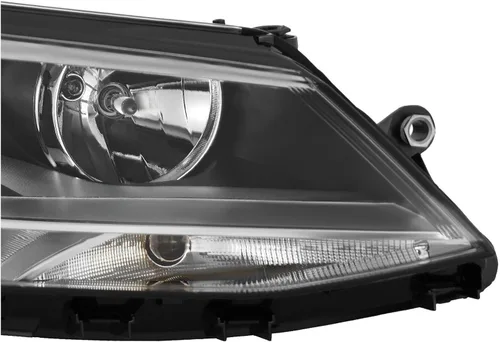 Vista 6 de GGDZTMNB Faro transparente lente carcasa negra para Volkswagen Jetta 2011