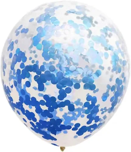 Vista 6 de Globos, 12 globos de aluminio para niños de 11 años para decoración de fiesta de cumpleaños de 11 años, globos de confeti, globos de fiesta, Azul 11
