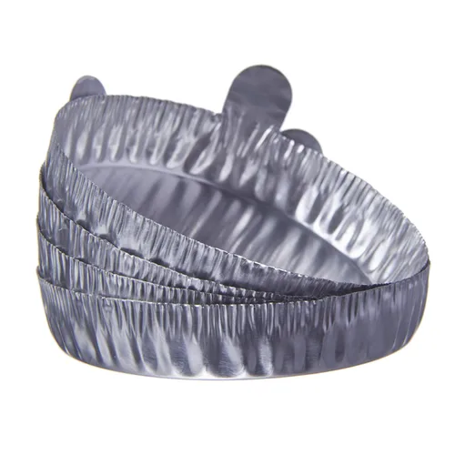 Vista 6 de 80065L - Plato de pesaje desechable de aluminio, con lados engarzados y lengüeta, 2.756 in de diámetro interior (paquete de 100)
