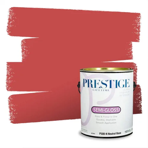 Vista 458 de Prestige Paints Pintura exterior e imprimación en uno, 1 galón, plano, coincidencia comparable de Valspar* Amber Rose*