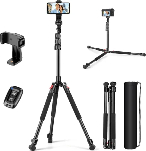 Vista 9 de Victiv Soporte de trípode para teléfono, trípode de cámara para iPhone con Rojo