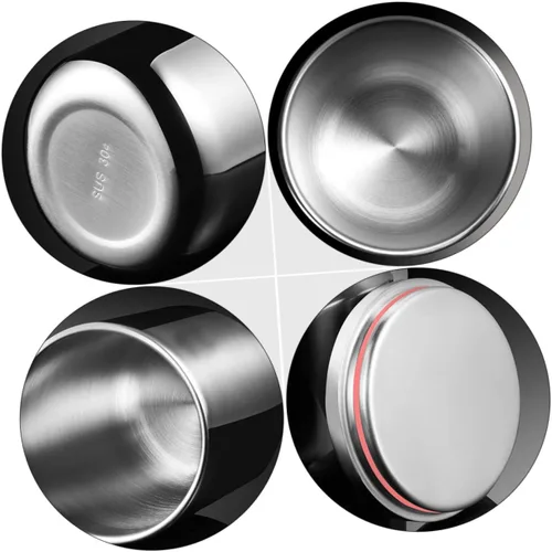 Vista 6 de Tanque de almacenamiento de acero inoxidable Tarro de almacenamiento de doble capa recipiente hermético para grano de cocina