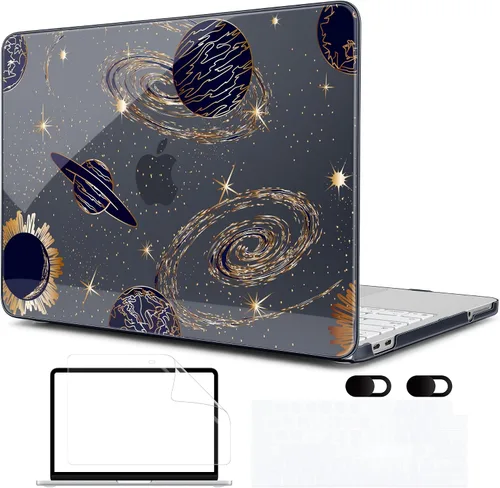 Vista 24 de MEEgoodo Funda estampada para MacBook Neo de 13 pulgadas versión 2026 (compatible con el modelo A3404), funda rígida para laptop con funda