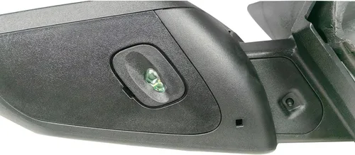Vista 7 de Reemplazo de espejo retrovisor del lado del conductor izquierdo con cubierta texturizada, plegable manual con intermitente y ajuste eléctrico