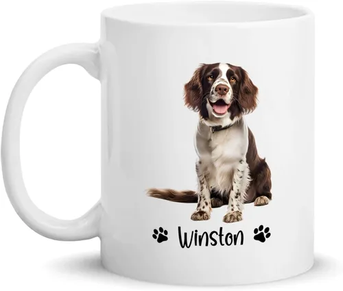 Vista 35 de Taza de café personalizada Golden Retriever con nombre para mamá o papá del perro, regalo personalizado para los amantes de los perros, taza de Taza