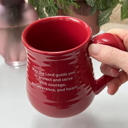 Vista 5 de Abbey Gift - Taza de cerámica para bomberos, color rojo y marrón, 4.8 pulgadas