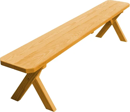 Vista 92 de Furniture Barn USA Pine - Banco cruzado de 2 pies, color negro