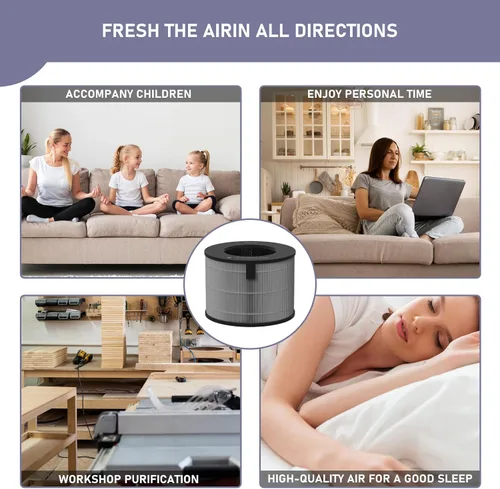Vista 5 de Ontheone U9CV2B - Filtro HEPA de repuesto compatible con LG PuriCare AeroTower Fan U9CV2B / U9CS1C / U9CV1C purificador de filtro de aire, repuesto
