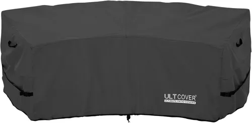 Vista 15 de ULTCOVER Funda de sofá modular para patio en forma de L con orientación a la izquierda, impermeable para muebles de sección exterior de 4 plazas