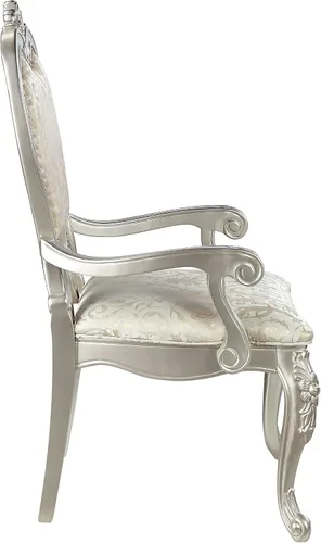 Vista 5 de NewCosmos Silla Acme Bently ARM (Set-2) Tela y acabado champán DN01370