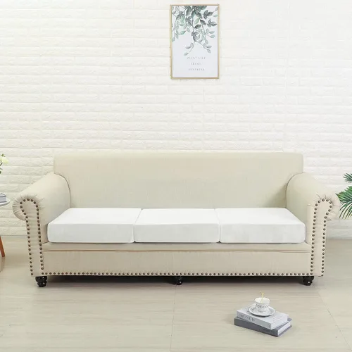 Vista 2 de Jonuiony Funda universal para sofá resistente al desgaste, fundas de terciopelo elástico para cojines separados para sofá, fundas de sofá