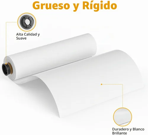 Vista 3 de MFLABEL Papel de formato ancho de 24 "x 150 ', 1 Rollos de Bonos CAD Rollos de 20lb 2" Core para impresión CAD en impresoras de chorro de tinta