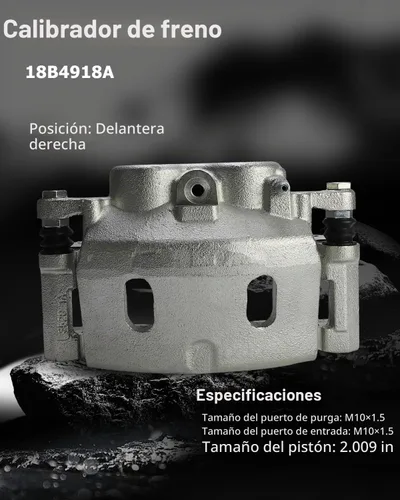 Vista 3 de cciyu 18B4918A Pinza de freno delantera derecha con soporte para Cadillac, para Chevy, para GMC