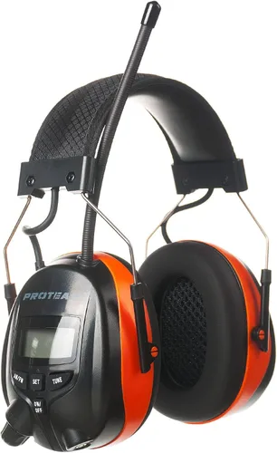 Vista 10 de Digital AM FM Radio Headphones, Hearing Protection Earmuff for Adult, 30dB SNR for Mowing, Construction, Chainsaw