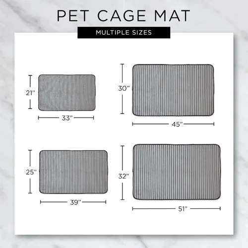 Vista 6 de Estera antideslizante para la jaula del animal doméstico, absorbente para perros pequeños, medianos, grandes y gatos, perfectos para perreras