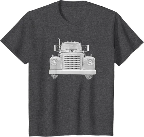 Vista 25 de Camiseta clásica de camión pesado International Harvester IH Loadstar, Negro, S