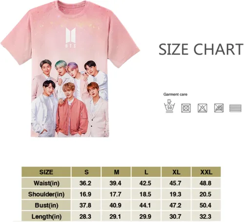 Vista 3 de UIDGUWP Camisetas de verano Hallyu de manga corta con estampado 3D para niños y niñas