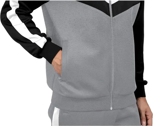 Vista 5 de Men's Tracksuits Set 2 Piece Athletic Full Zip Track Suits Workout Jogging Sweatsuit Sets for Men
