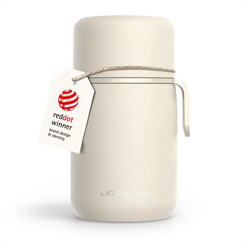 Vista 15 de LARS NYSØM Tarro de alimentos con aislamiento al vacío de acero inoxidable - Olla de almuerzo y frasco de almuerzo a prueba de fugas para alimentos