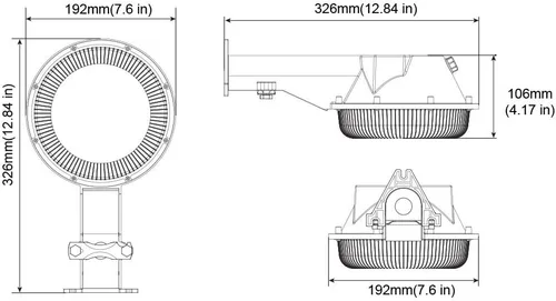 Vista 6 de Luz LED de granero de 24 W, luz de patio al aire libre del atardecer al amanecer con fotocélula 4000 K, luz diurna cálida 2,250 lm, reemplazo de 100