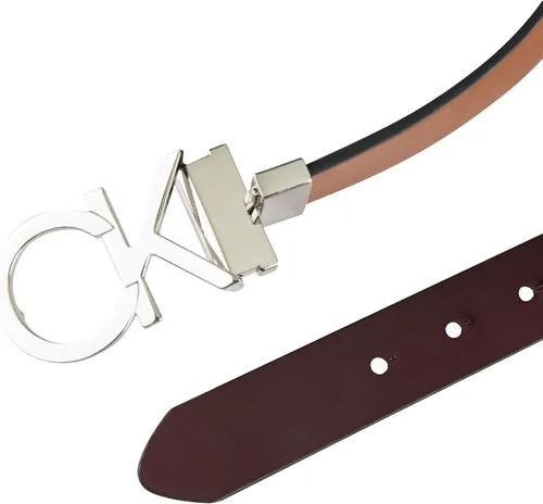Vista 5 de Calvin Klein Women's Two-in-one Reversible Ck Monogram Plaque Buckle